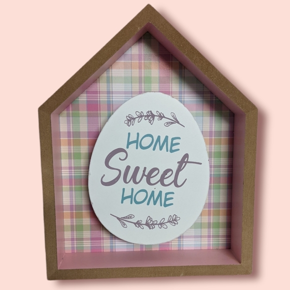 Signature Select Seasons Home Sweet Home Shadowbox Wooden Decoration - Picture 1 of 11